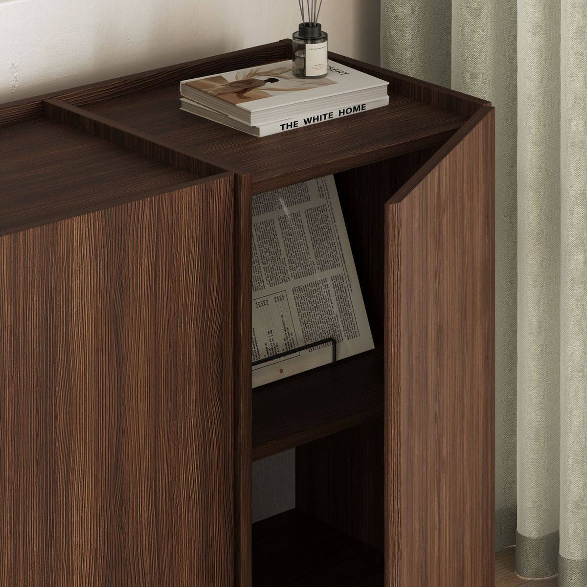 Consolă, Dorma - Milano Walnut, Nuc Milano