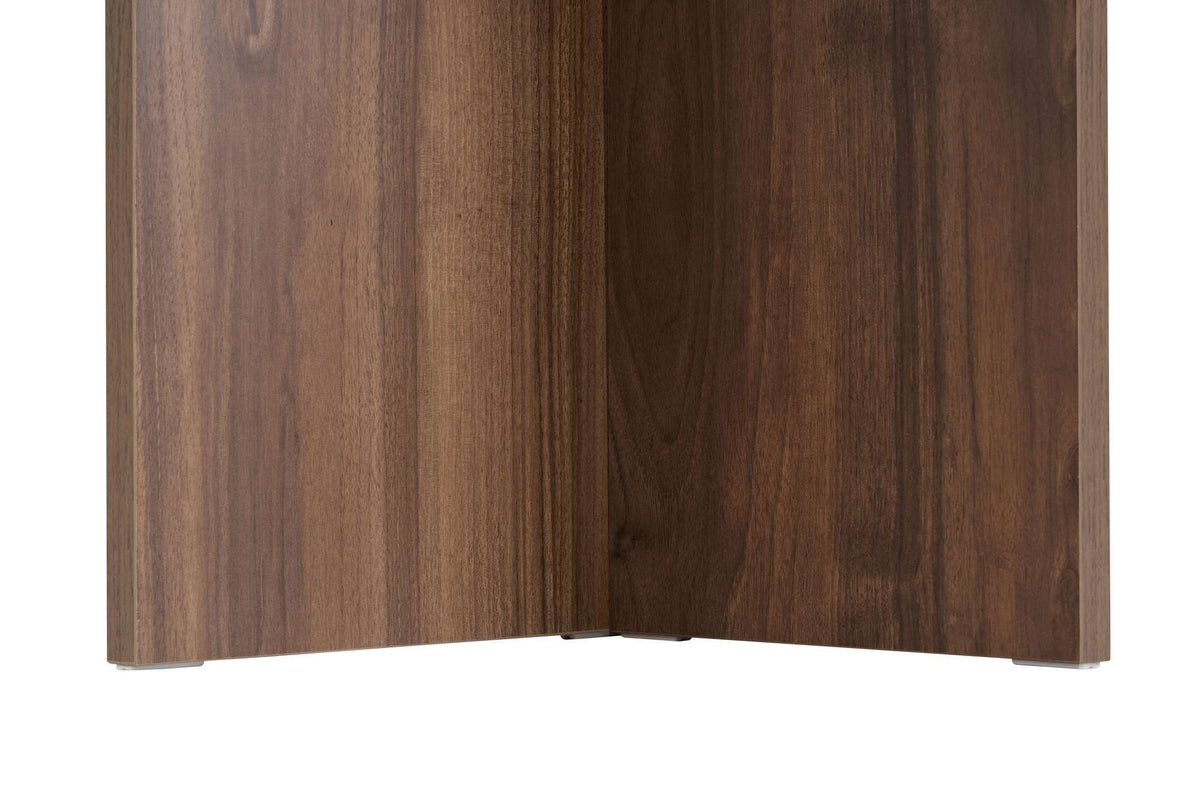 Masă dining, Virella - Travertine, Venezia Walnut, Travertin / Nuc Veneția