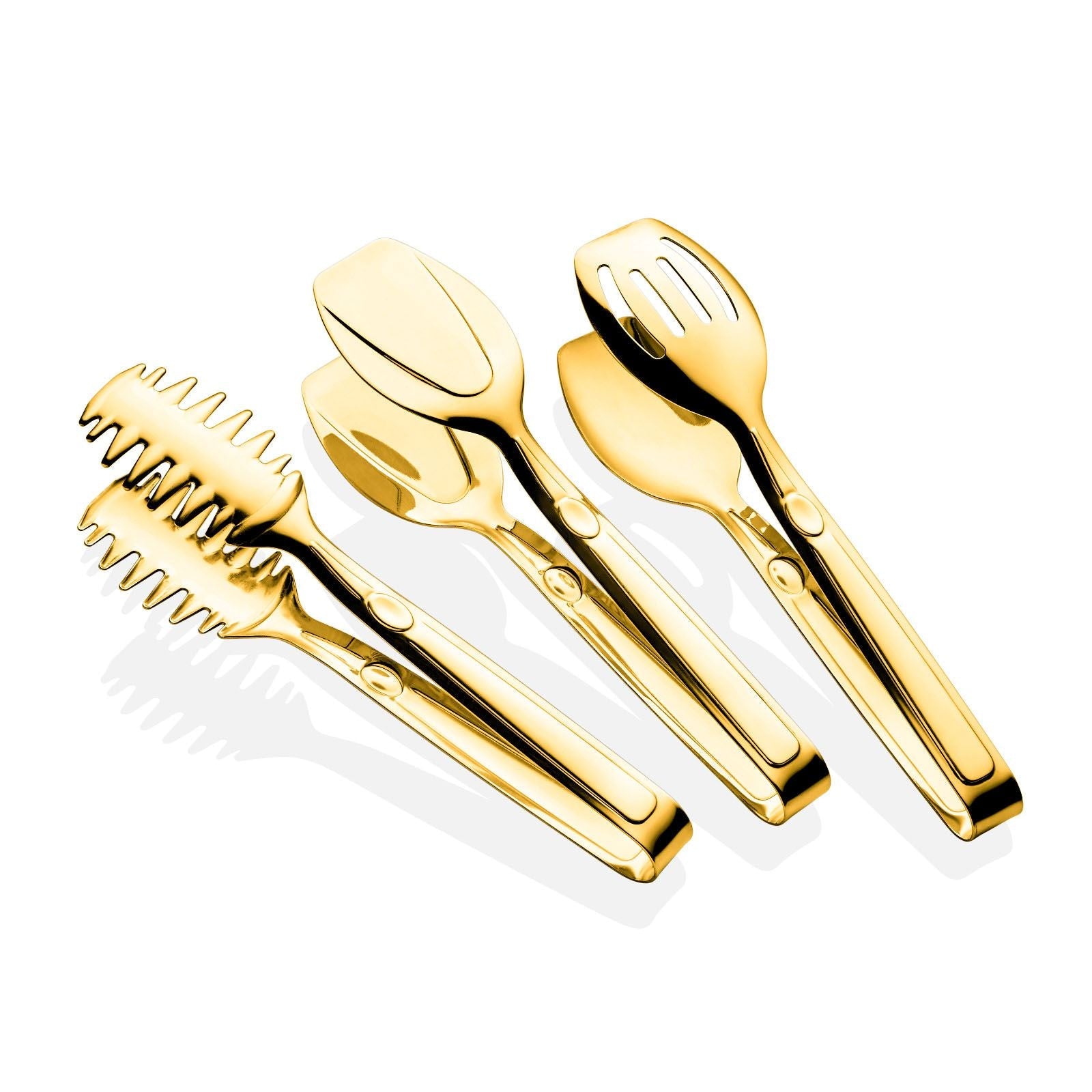 Set clești (3 piese), Piacasa Titanium - Gold, Auriu