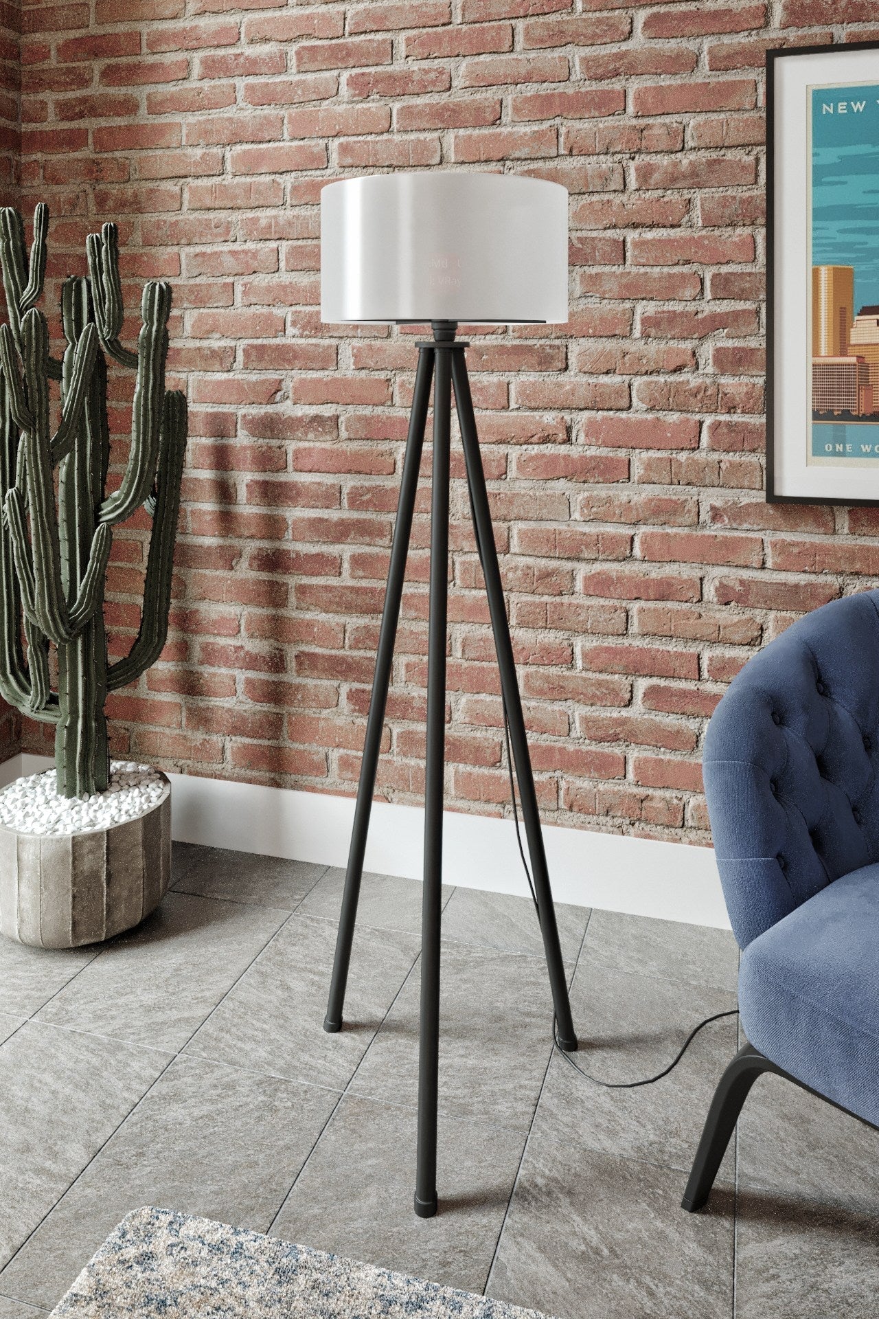 Lampadar, KS-11101, Crem / Negru
