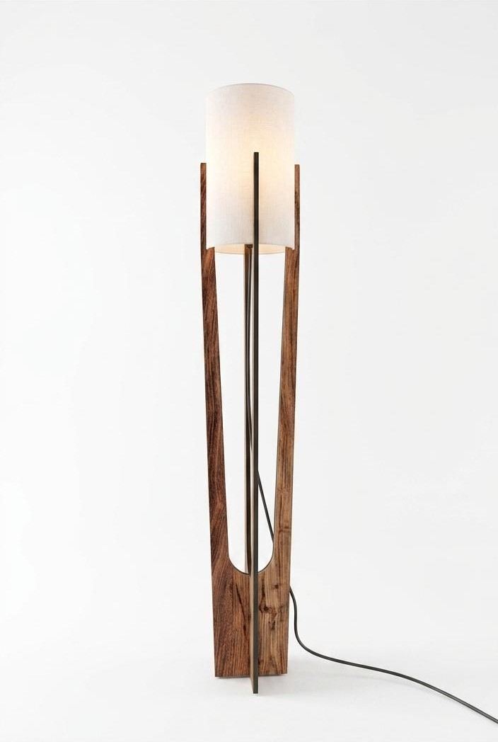Lampadar, Minimalist - Walnut, Nuc