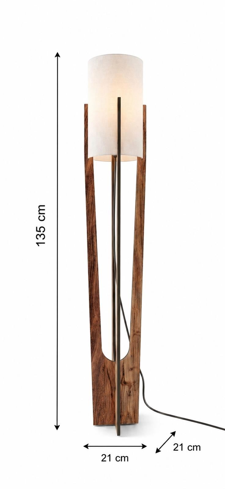 Lampadar, Minimalist - Walnut, Nuc