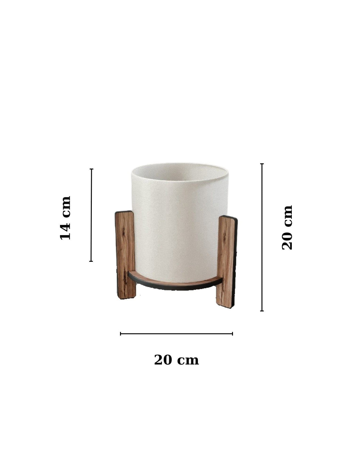 Veioză, Pine Table Lamp - Walnut, Nuc