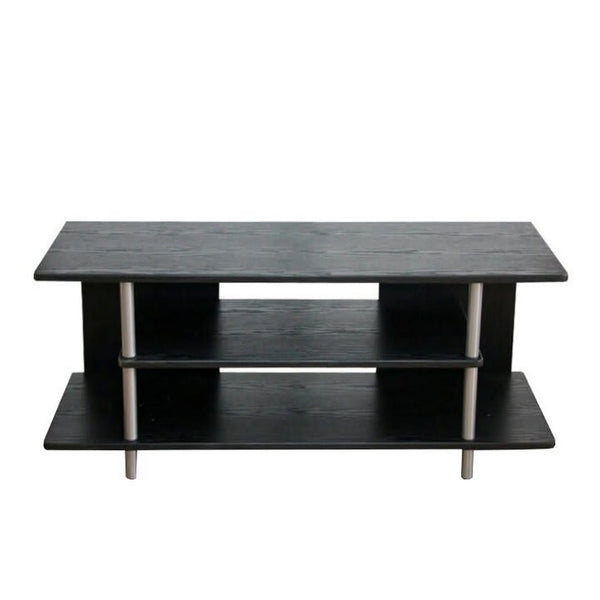 Masuta TV QUIDO, negru/argintiu, 100x40x42 cm