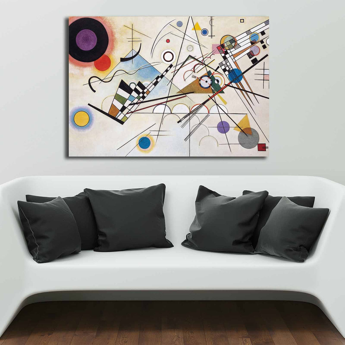 Tablou decorativ pe pânză, 70100KANDINSKY006, Multicolor