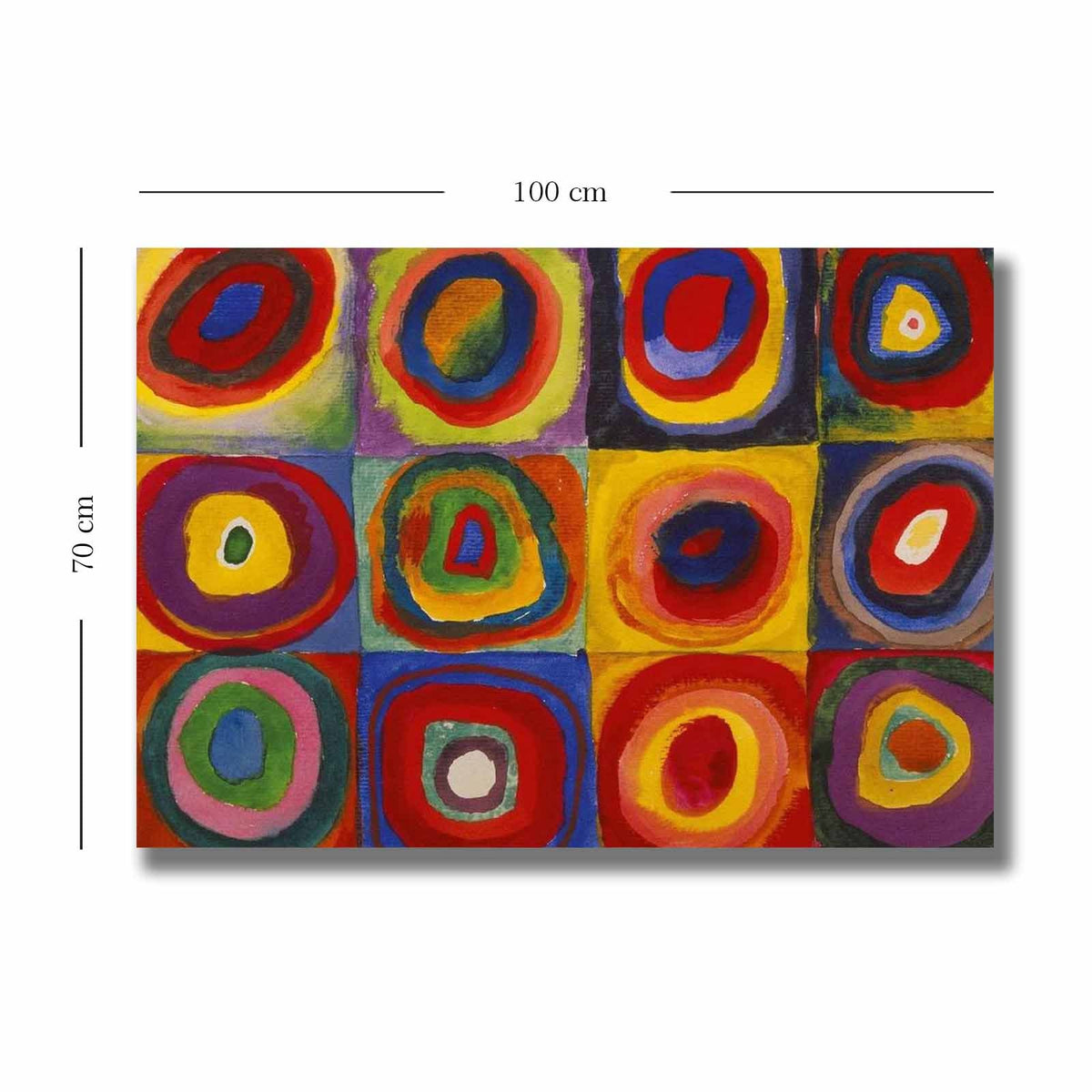Tablou decorativ pe pânză, 70100KANDINSKY008, Multicolor