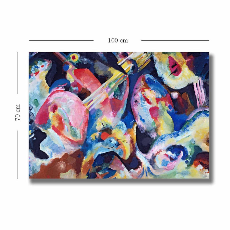 Tablou 677VSL1164, multicolor, panza, 100x70 cm