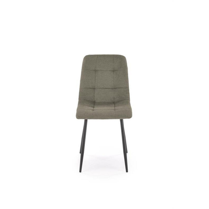 Scaun K560, verde/negru, stofa clasica/metal, 45x53x88 cm