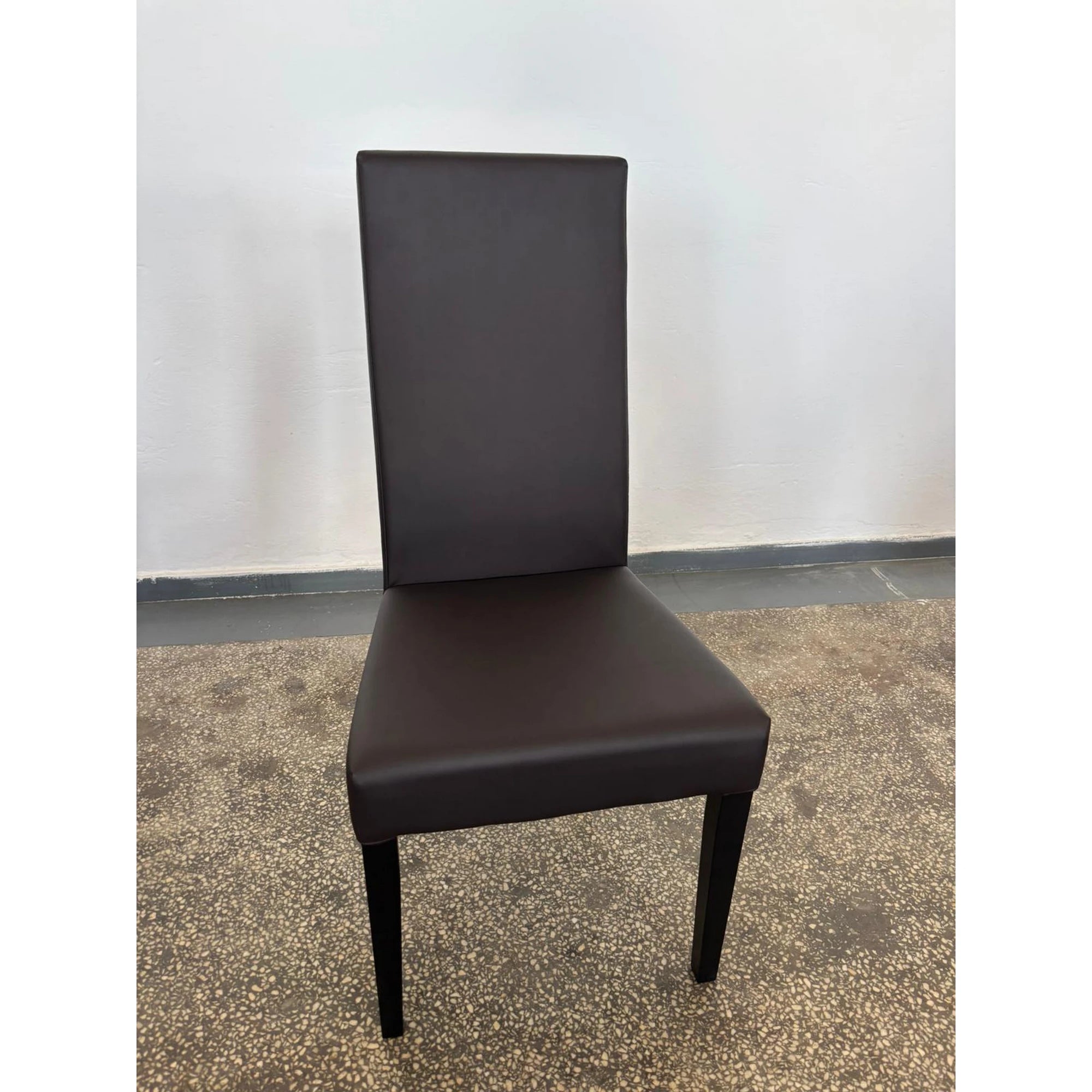 PRODUS RESIGILAT - Scaun ERGO, maro/wenge, piele ecologica/lemn, 45x52x103 cm