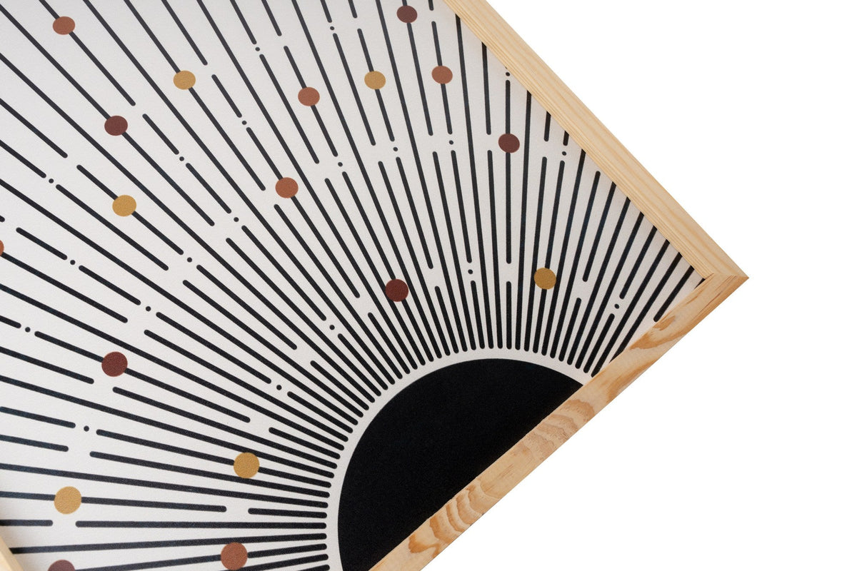 Tablou decorativ MDF cu ramă (3 piese), Huhu198 - 50 x 70, Multicolor