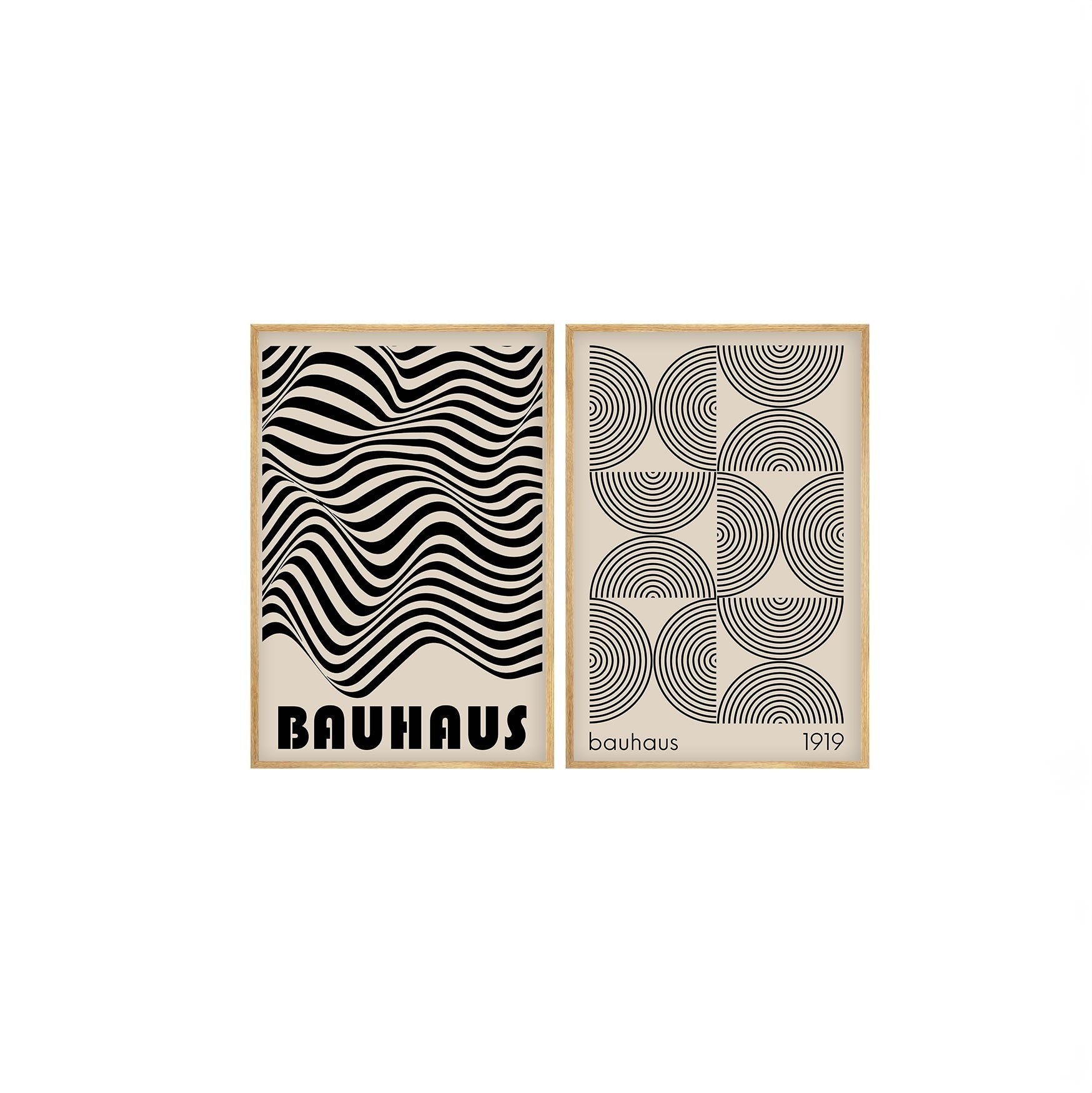 Tablou decorativ MDF cu ramă (2 piese), Huhu247 - 50 x 70, Multicolor