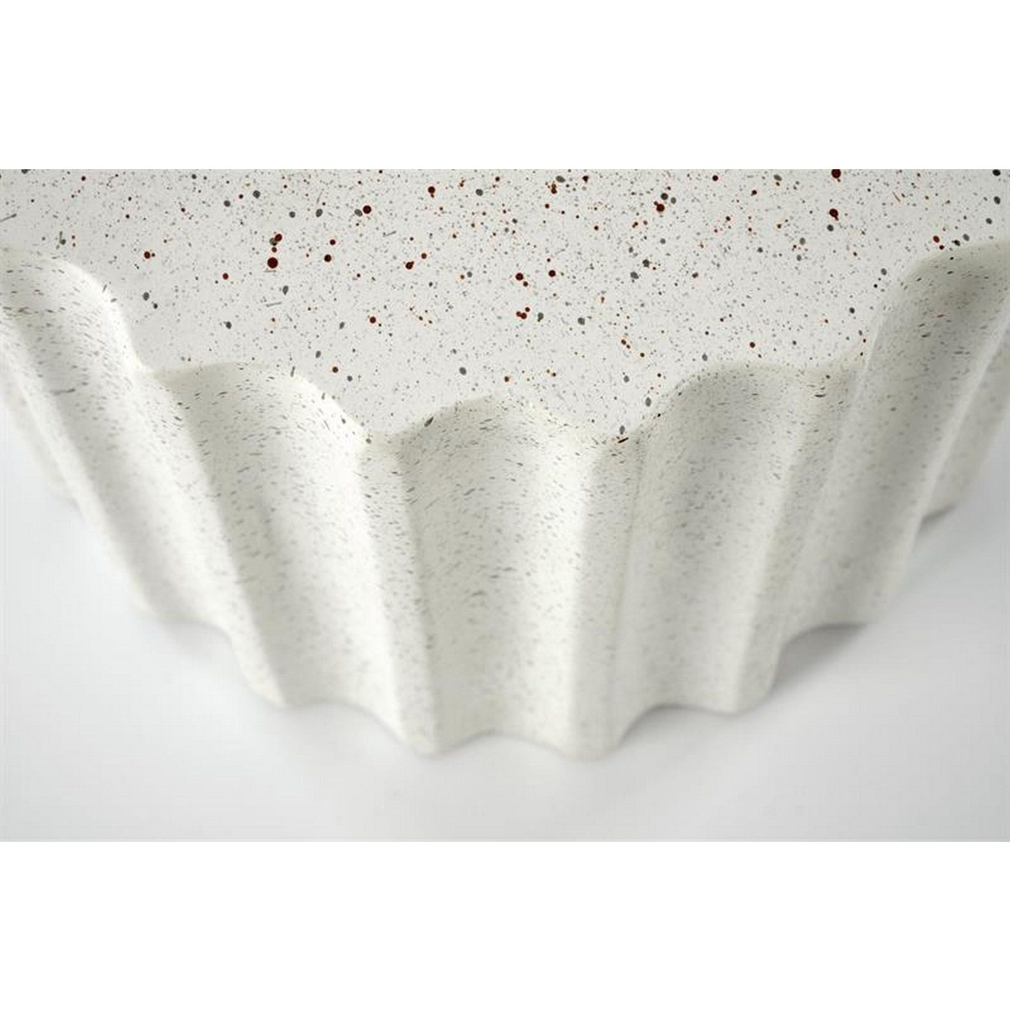 Masuta cafea FARA, alb, compozit, 41x41x46 cm