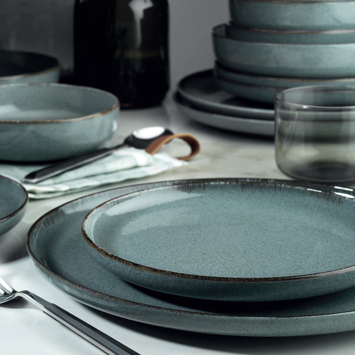 Set veselă (24 piese), MOD24Y2730P01 - Blue, Albastru