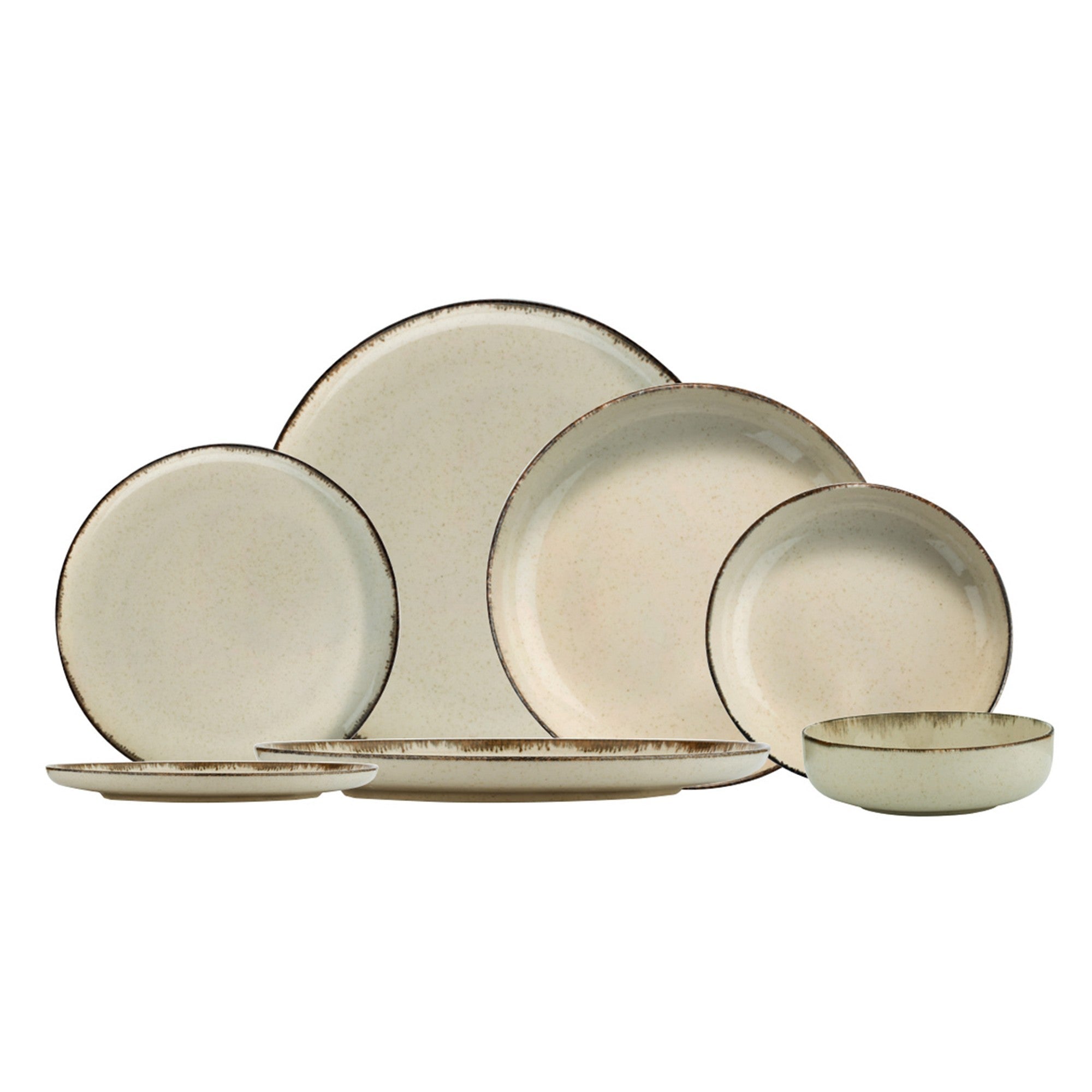 Set veselă (24 piese), MOD24Y2730P02 - Cinnamon, Scorțișoară