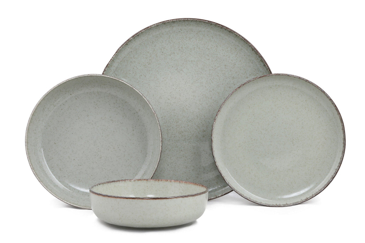 Set veselă (24 piese), MOD24Y2730P03, Verde