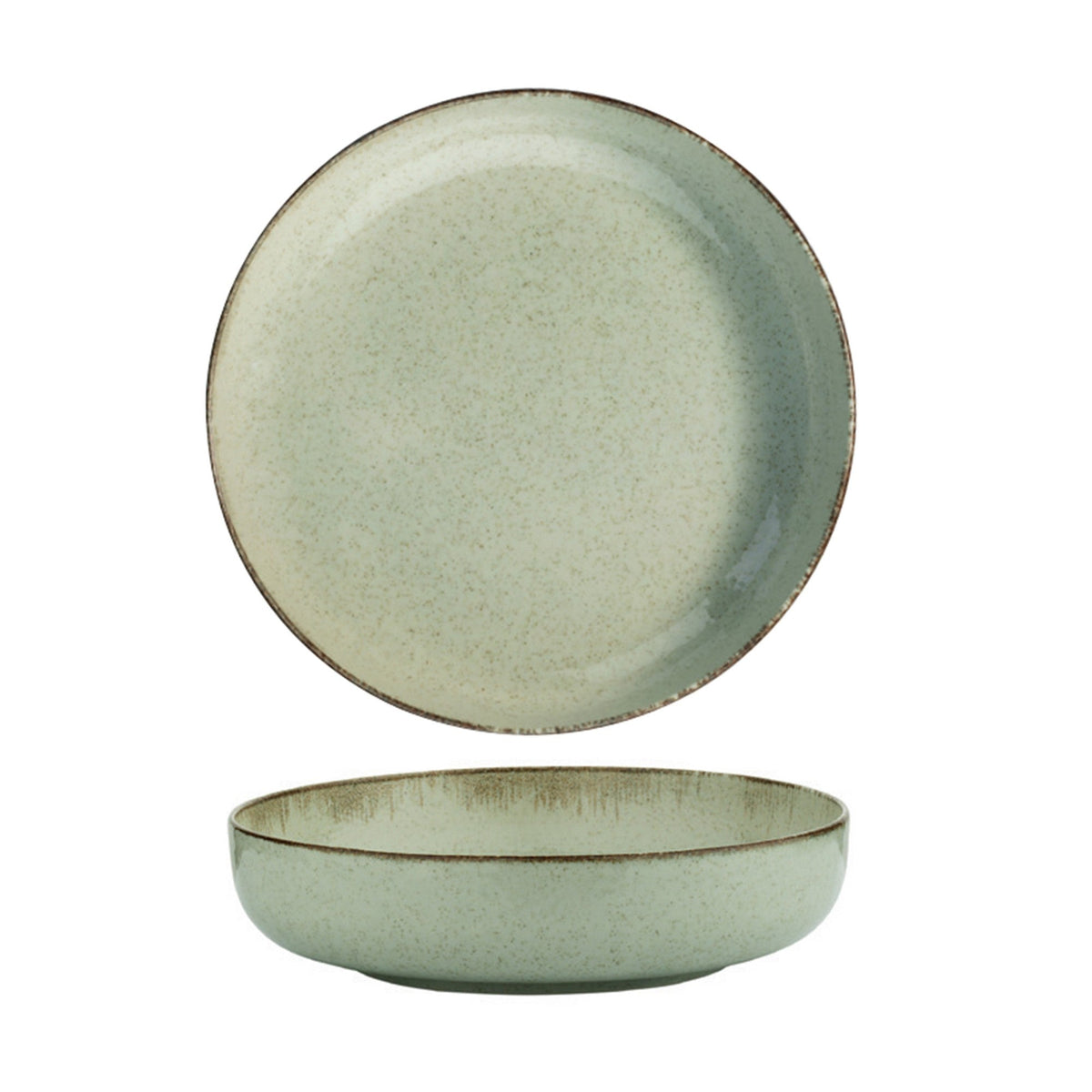 Set veselă (24 piese), MOD24Y2730P03, Verde
