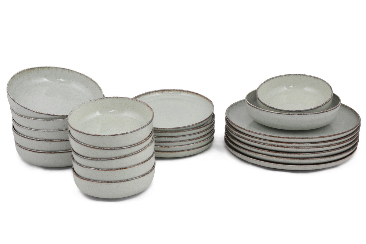 Set veselă (24 piese), MOD24Y2730P03, Verde