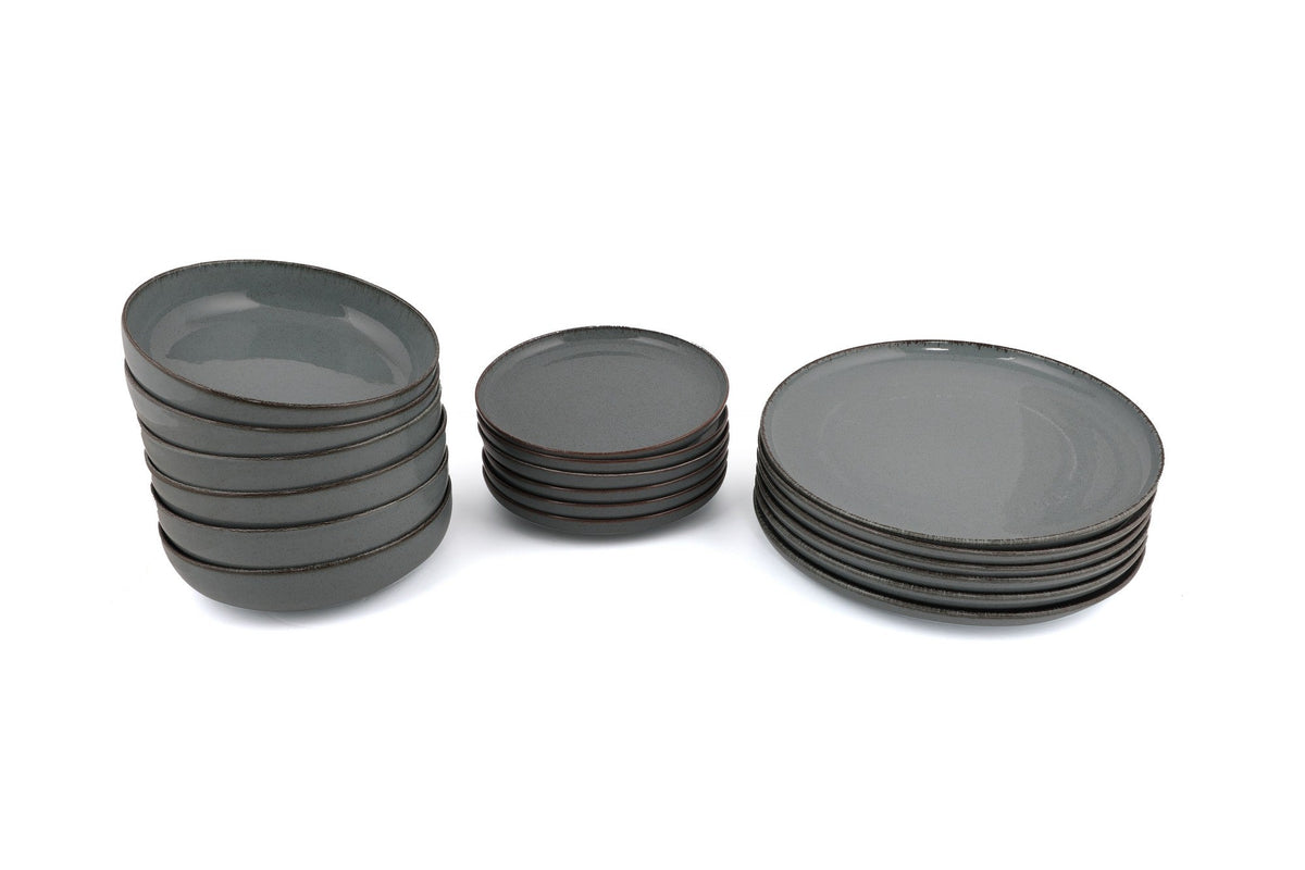 Set veselă (18 piese), MOD18Y2730P01 - Blue, Albastru