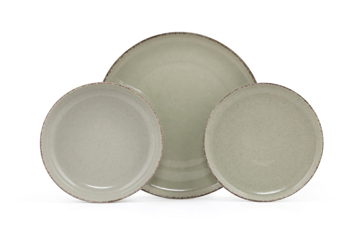 Set veselă (18 piese), MOD18Y2730P03, Verde