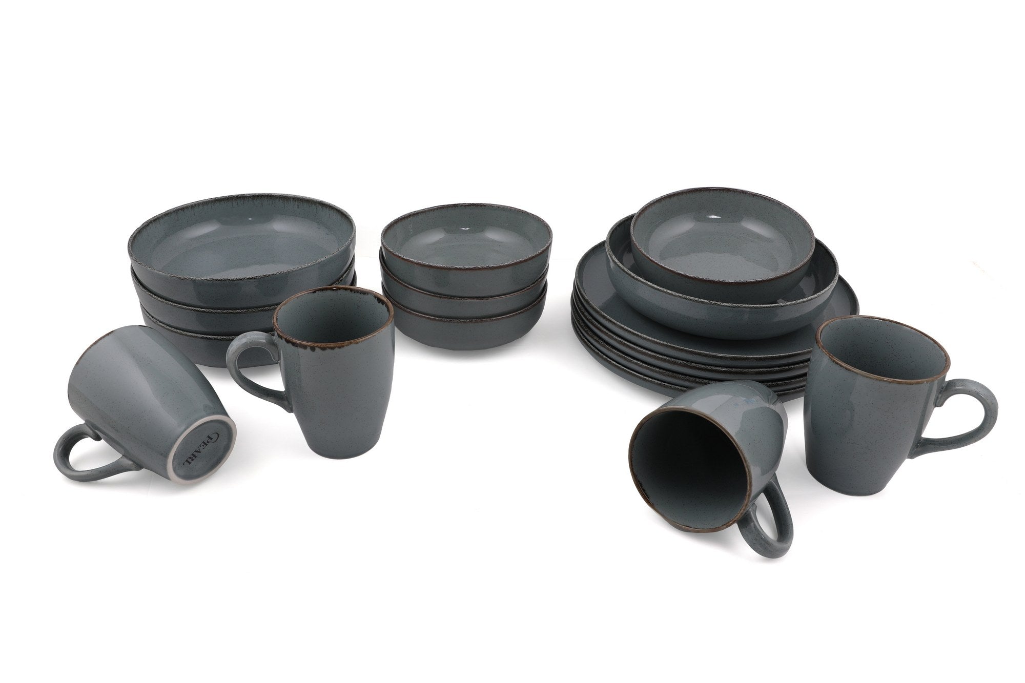 Set veselă (16 piese), MOD16Y2730P01, Albastru