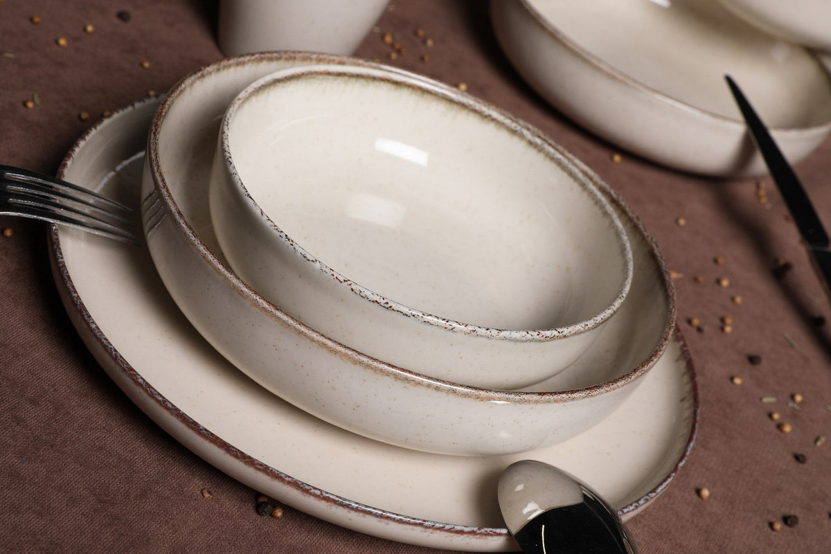 Set veselă (16 piese), MOD16Y2730P02, Scorțișoară