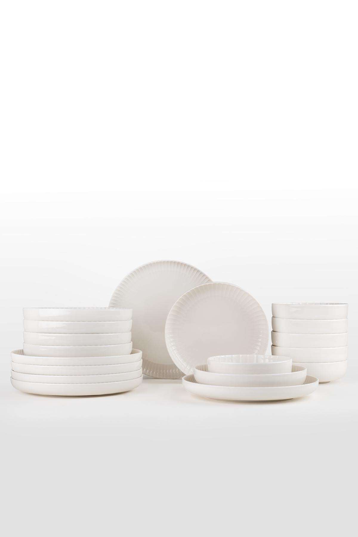 Set veselă (18 piese), BNCRS18Y400, Alb