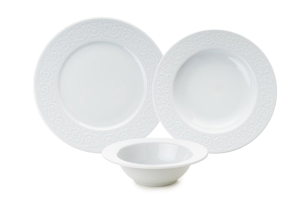 Set veselă (18 piese), ACL18Y400, Alb