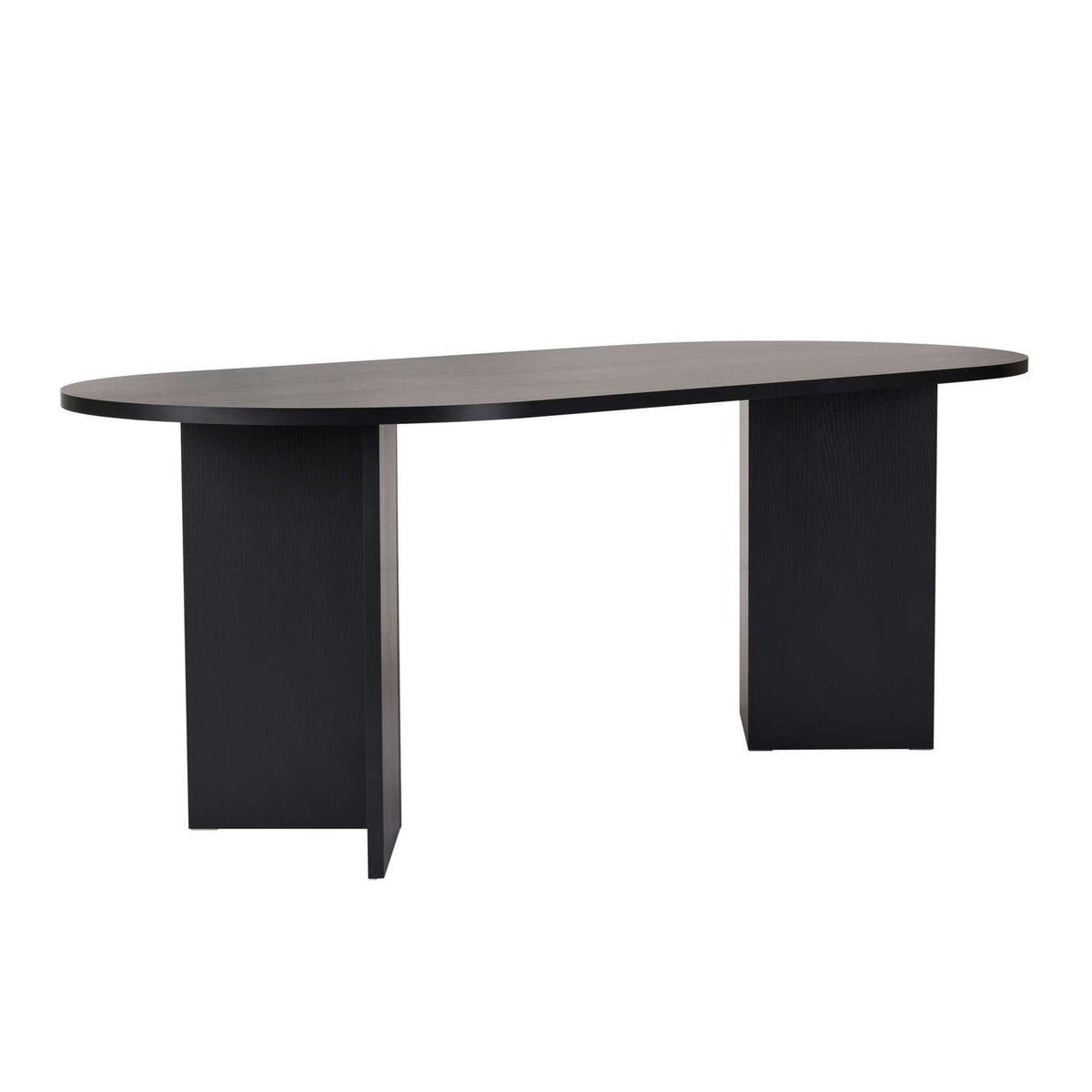Masă dining, Sabella - Wood Black, Lemn Negru