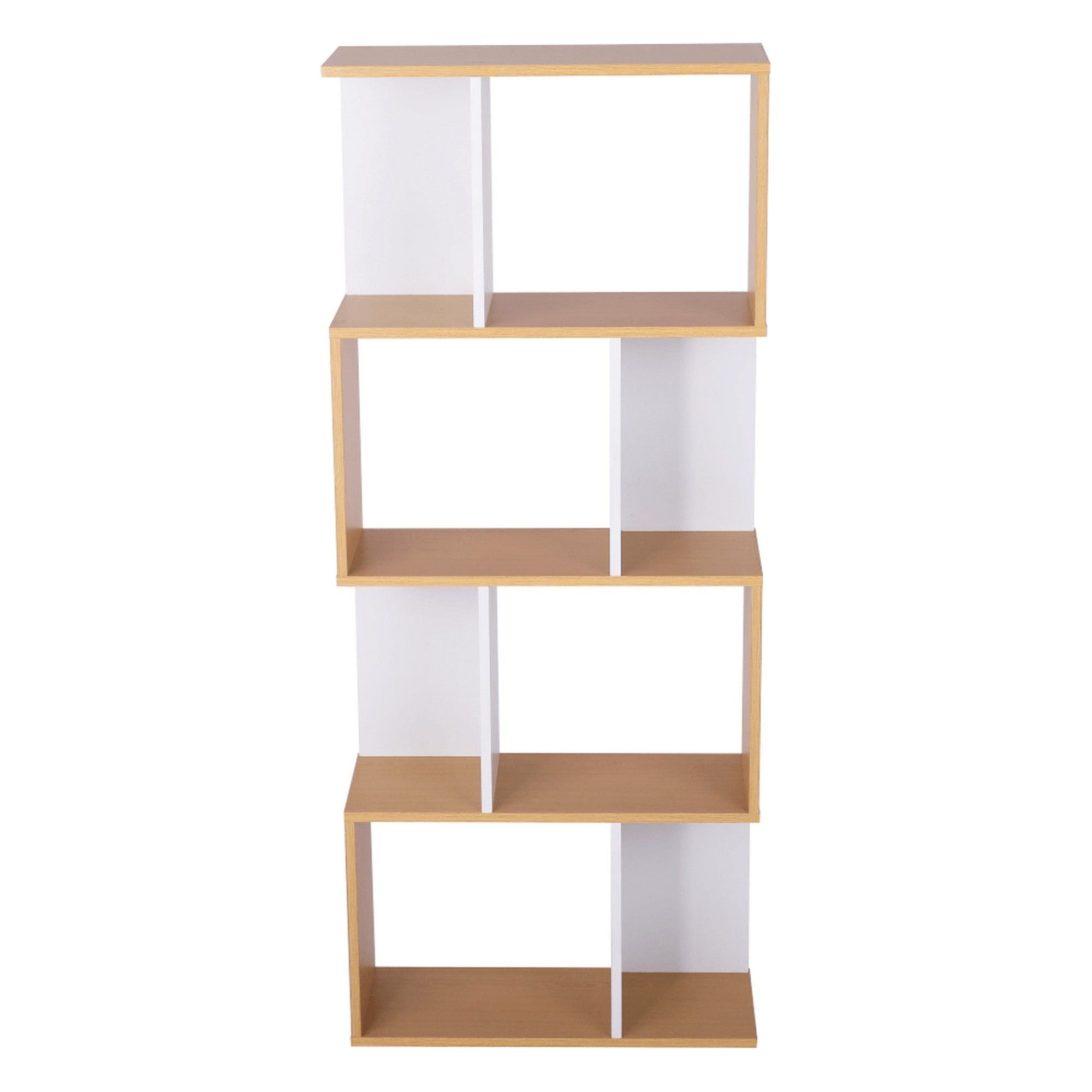 Bibiloteca ERDEM NEW TYP 2, pin/alb, DTD laminat, 60x24x145 cm