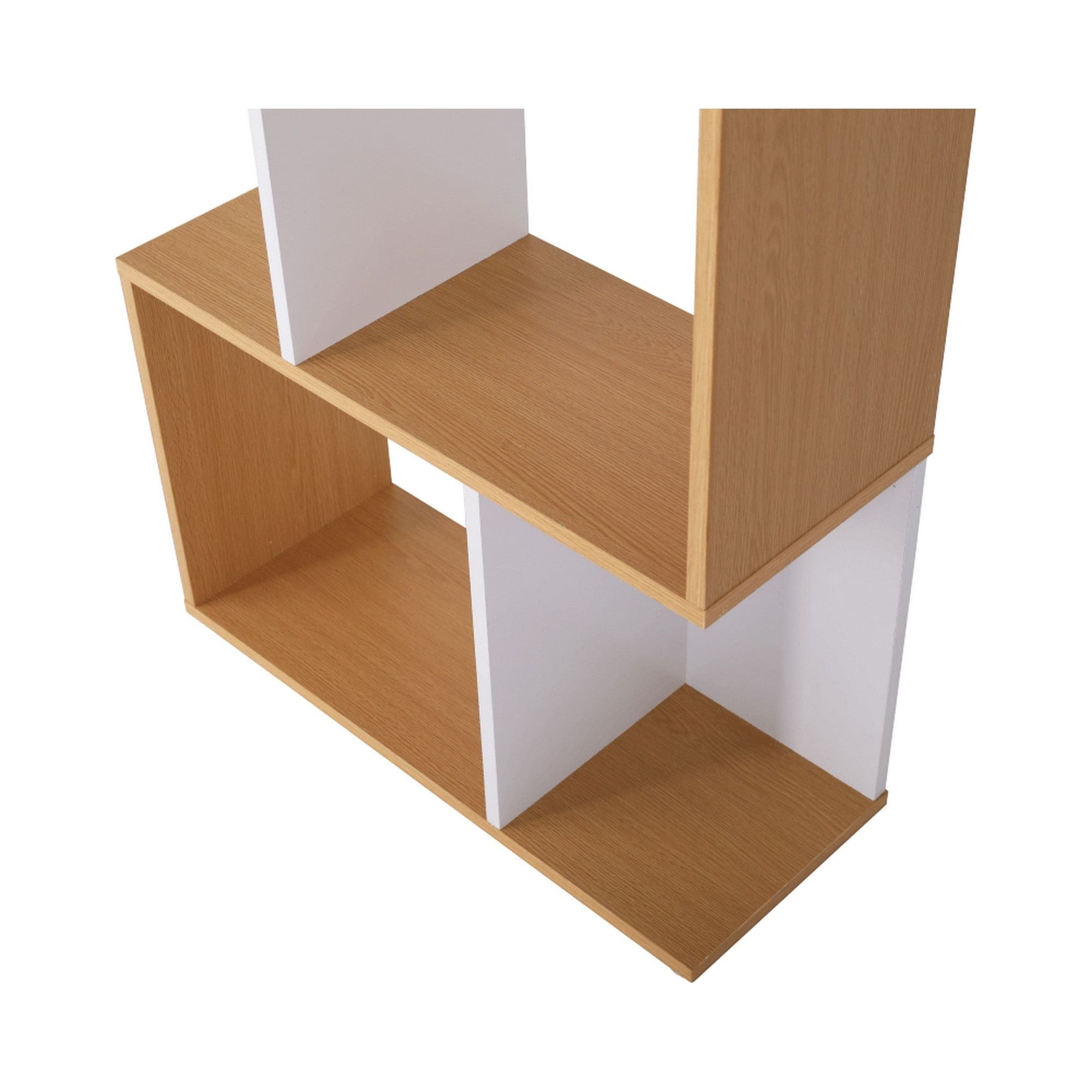 Bibiloteca ERDEM NEW TYP 2, pin/alb, DTD laminat, 60x24x145 cm