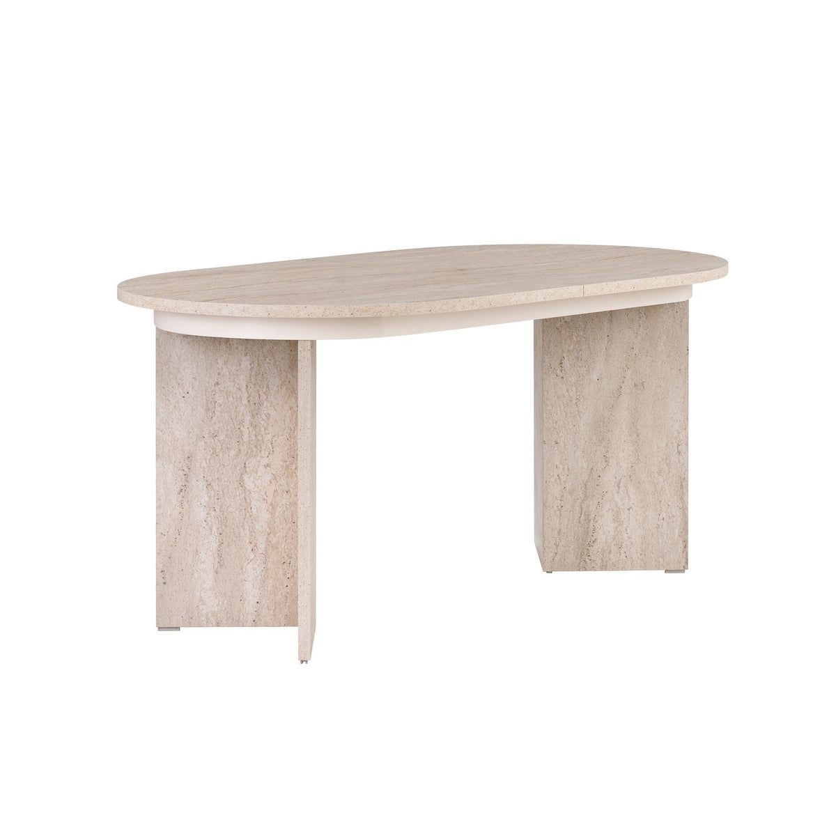 Masă dining extensibilă, Sorell - Travertine, Travertin