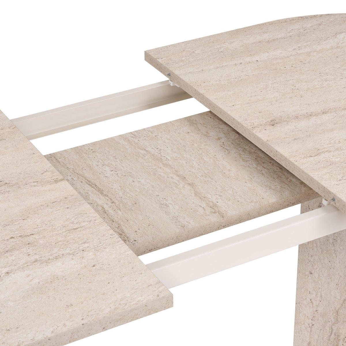 Masă dining extensibilă, Sorell - Travertine, Travertin