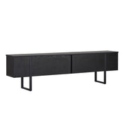 Comodă TV ONERA, negru, PAL melaminat, 180x30x50 cm