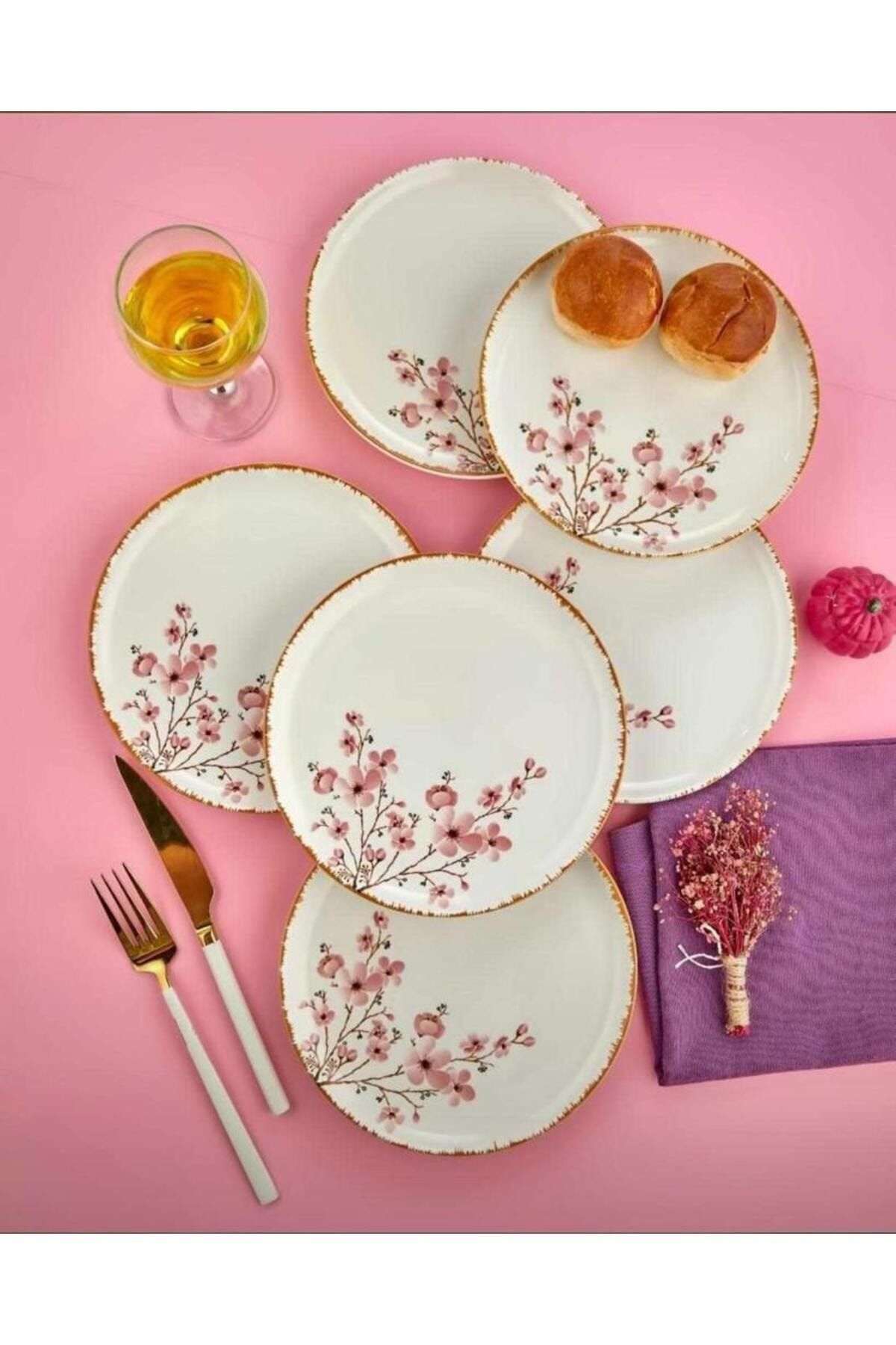 Set farfurii desert (6 piese), SakuraLux6, Multicolor