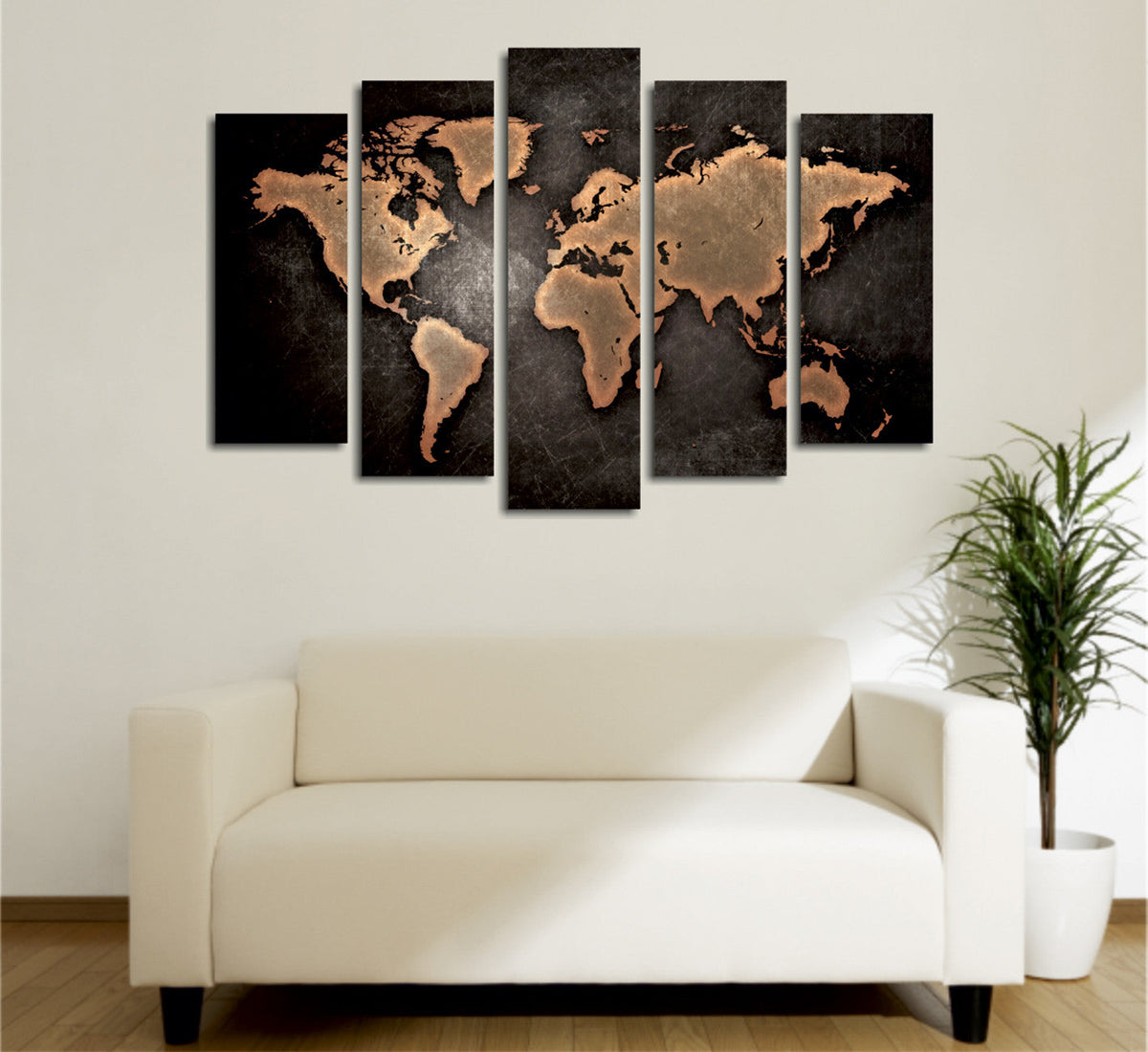 Tablou decorativ pe pânză (5 piese), BC049, Multicolor