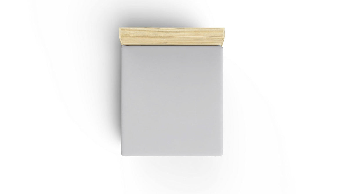 Cearșaf pat single cu elastic ranforce, Grey, Gri
