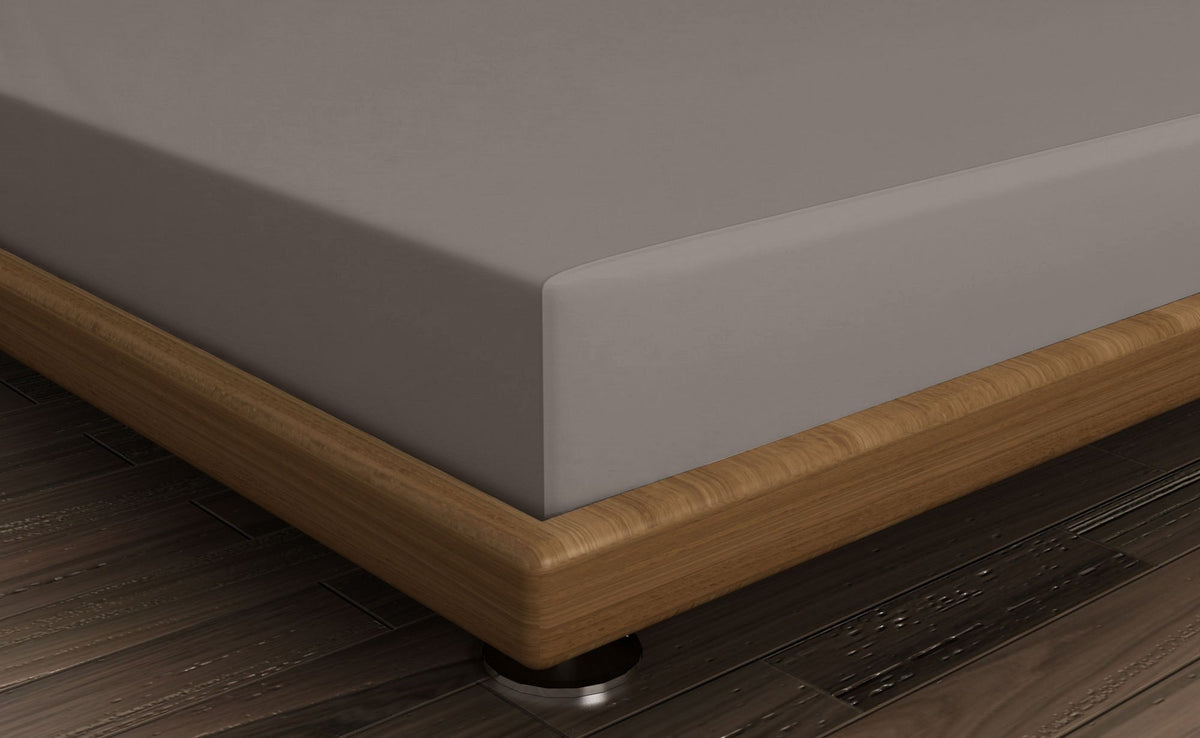 Cearșaf pat single cu elastic ranforce, Anthracite, Antracit