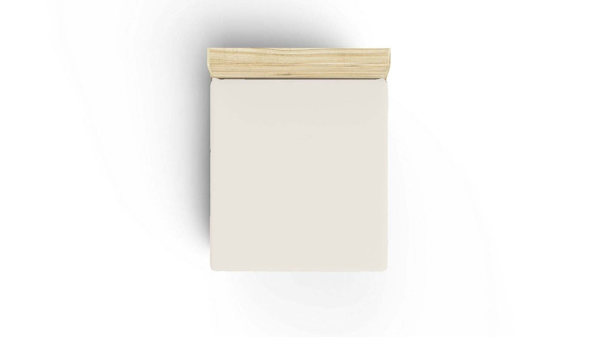 Cearșaf pat dublu cu elastic ranforce, Cream, Crem