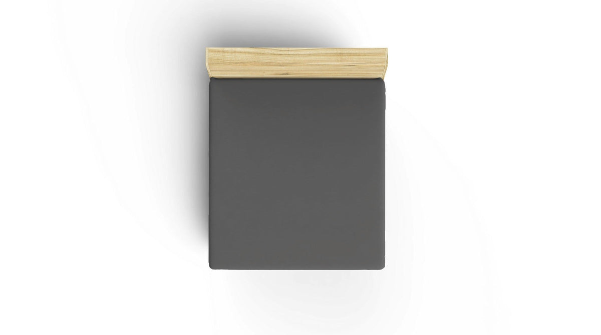 Cearșaf pat dublu XL cu elastic ranforce, Anthracite, Antracit
