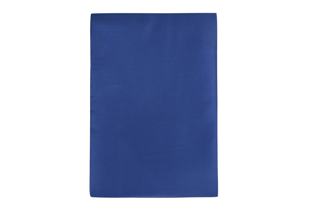 Cearșaf satin pat super king cu elastic, De Dark Blue, Albastru închis