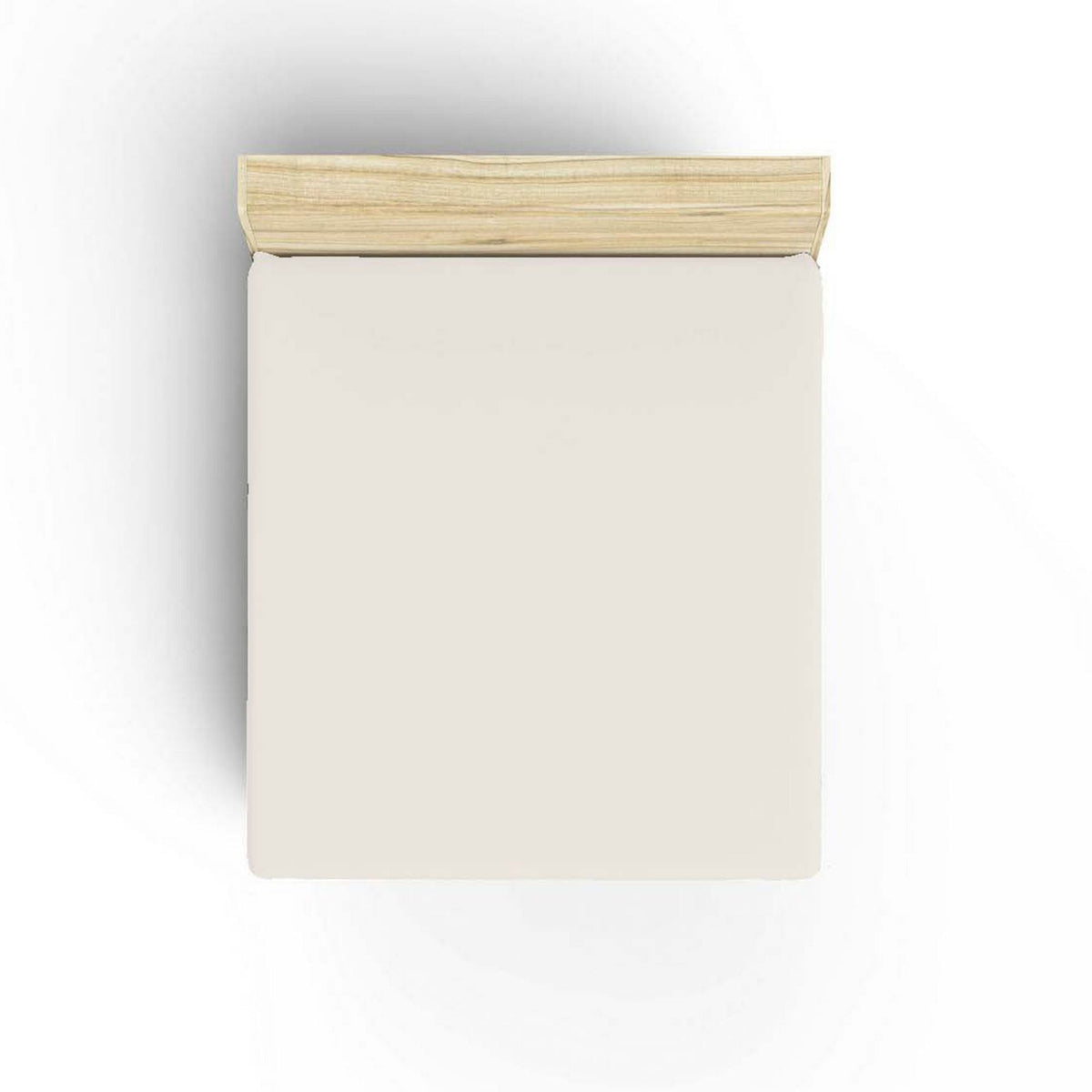 Cearșaf pat super king cu elastic ranforce, Cream, Crem