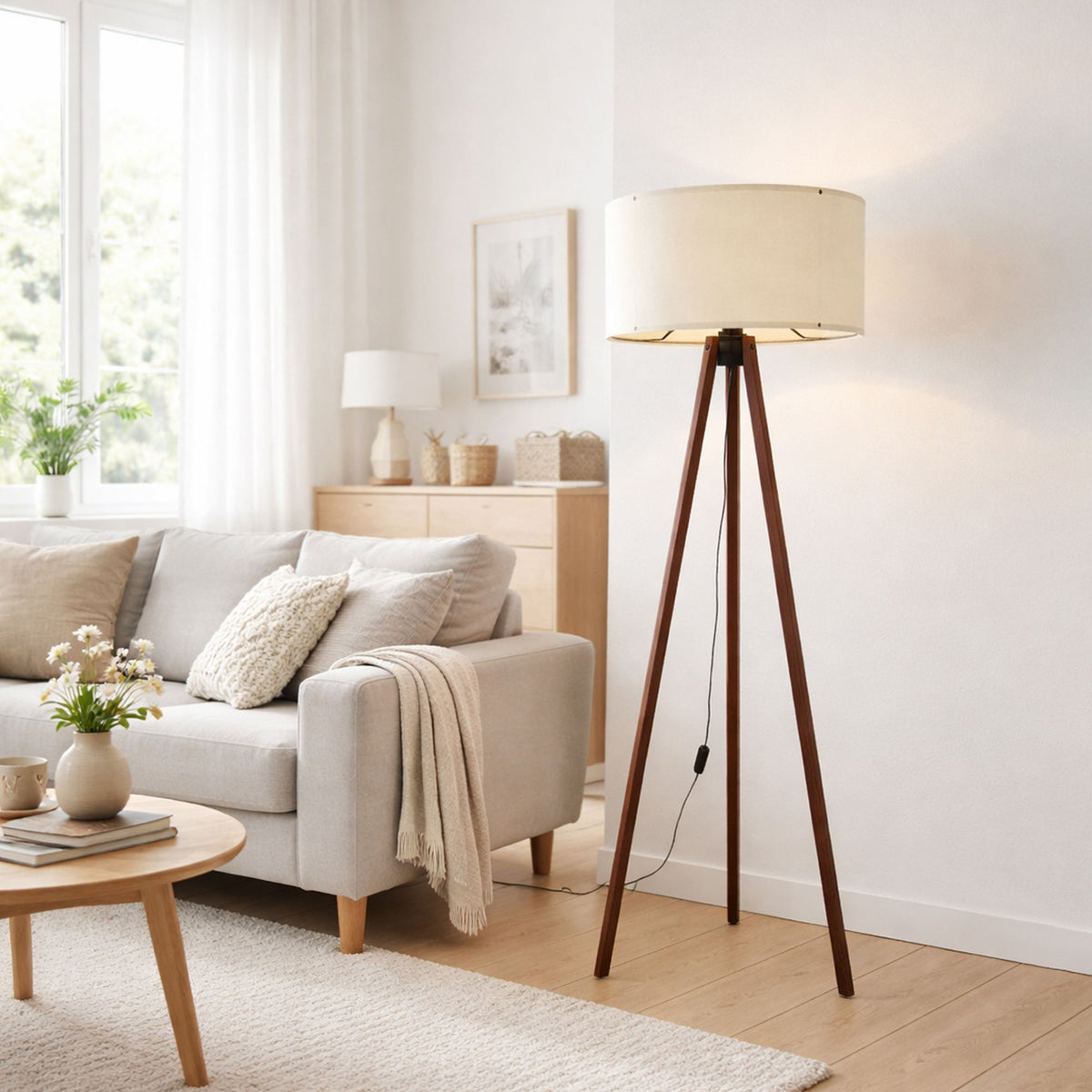 Lampadar, AYD-1528, Alb / Maro