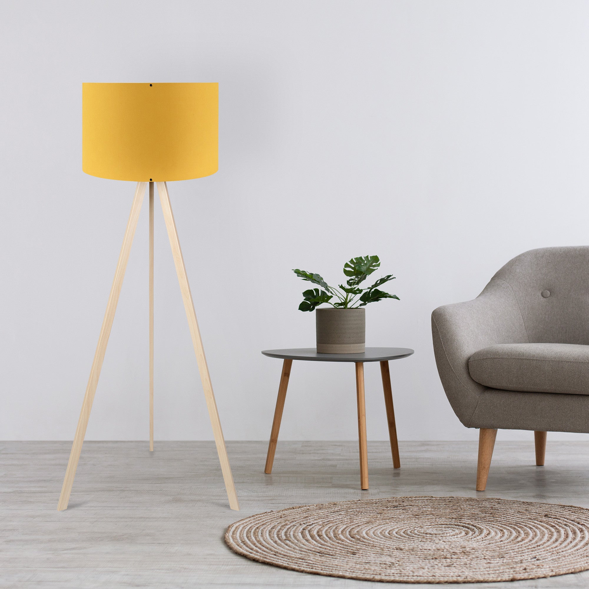 Lampadar, AYD-1566, Galben / Crem