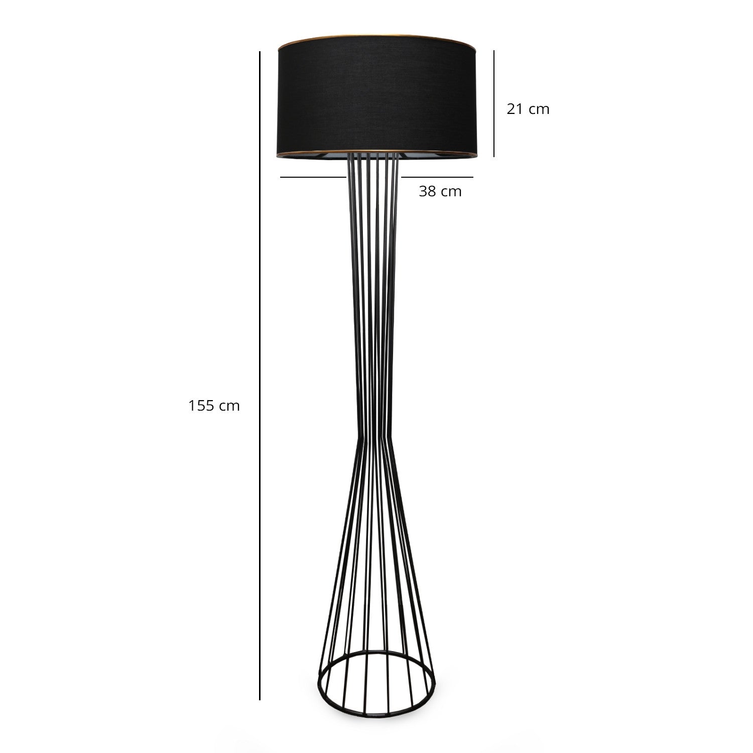 Lampadar, AYD-3058, Negru