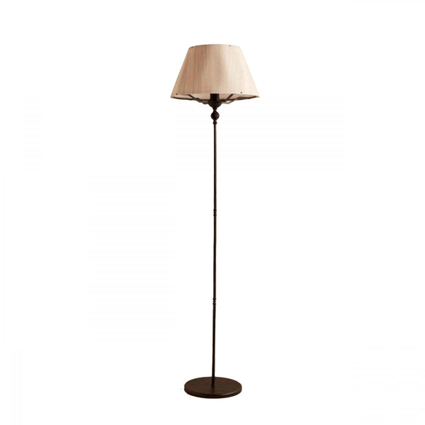 Lampadar AYD-3485, crem/negru, PVC/metal, 21x38x143 cm