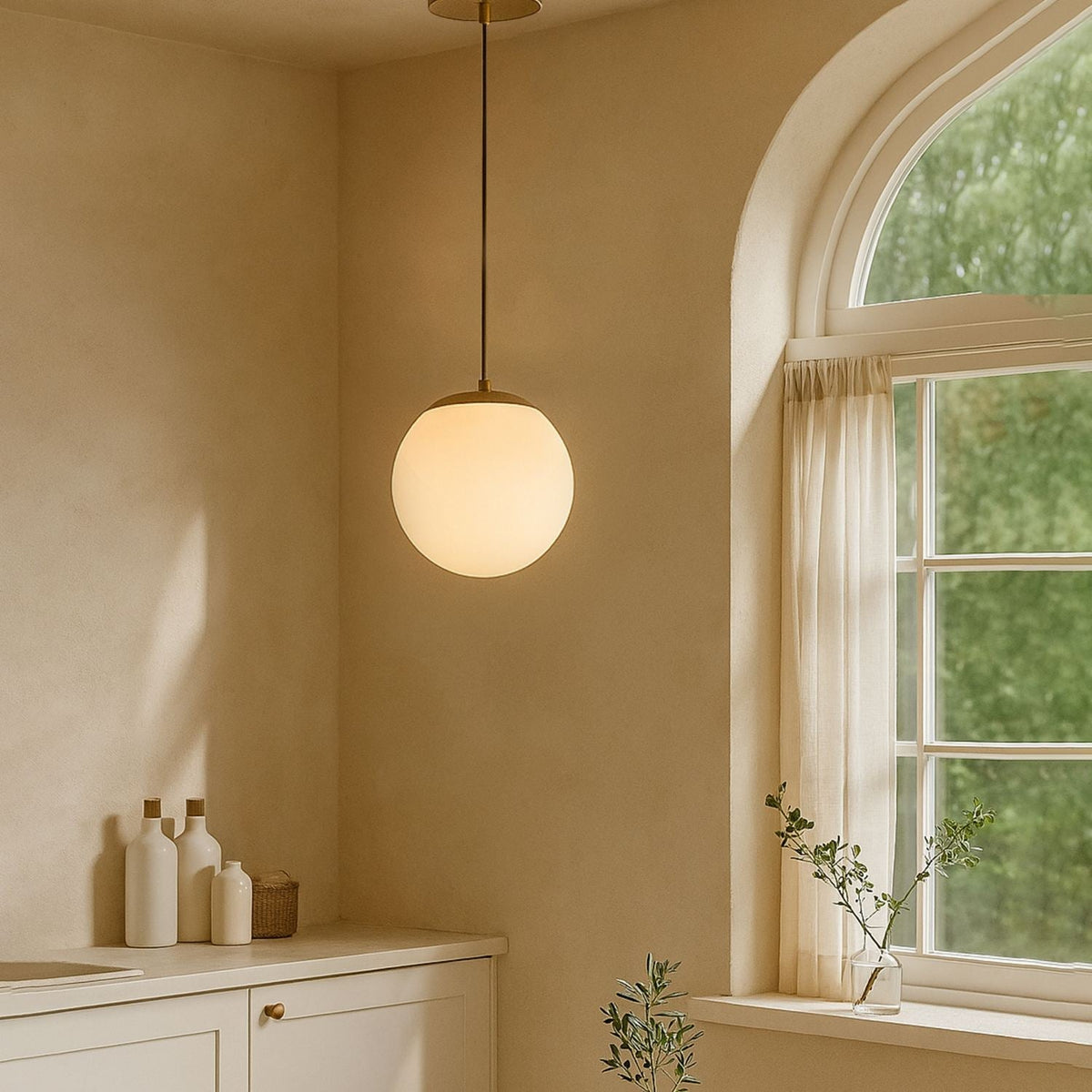 Candelabru, 242111, Alb / Antichizat