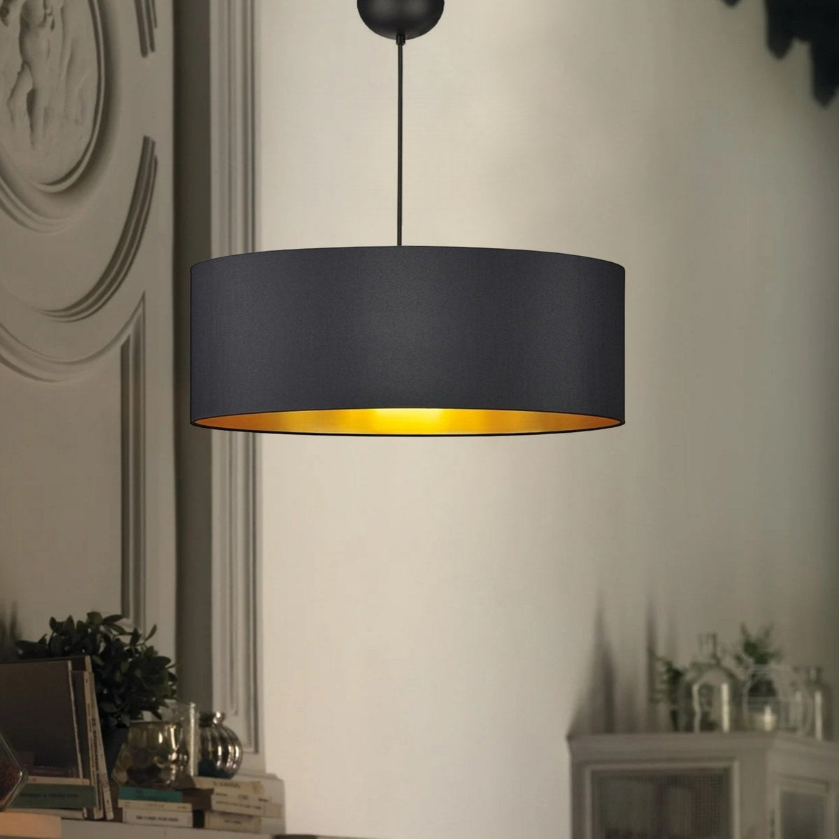Candelabru, AYD-3533, Negru / Auriu