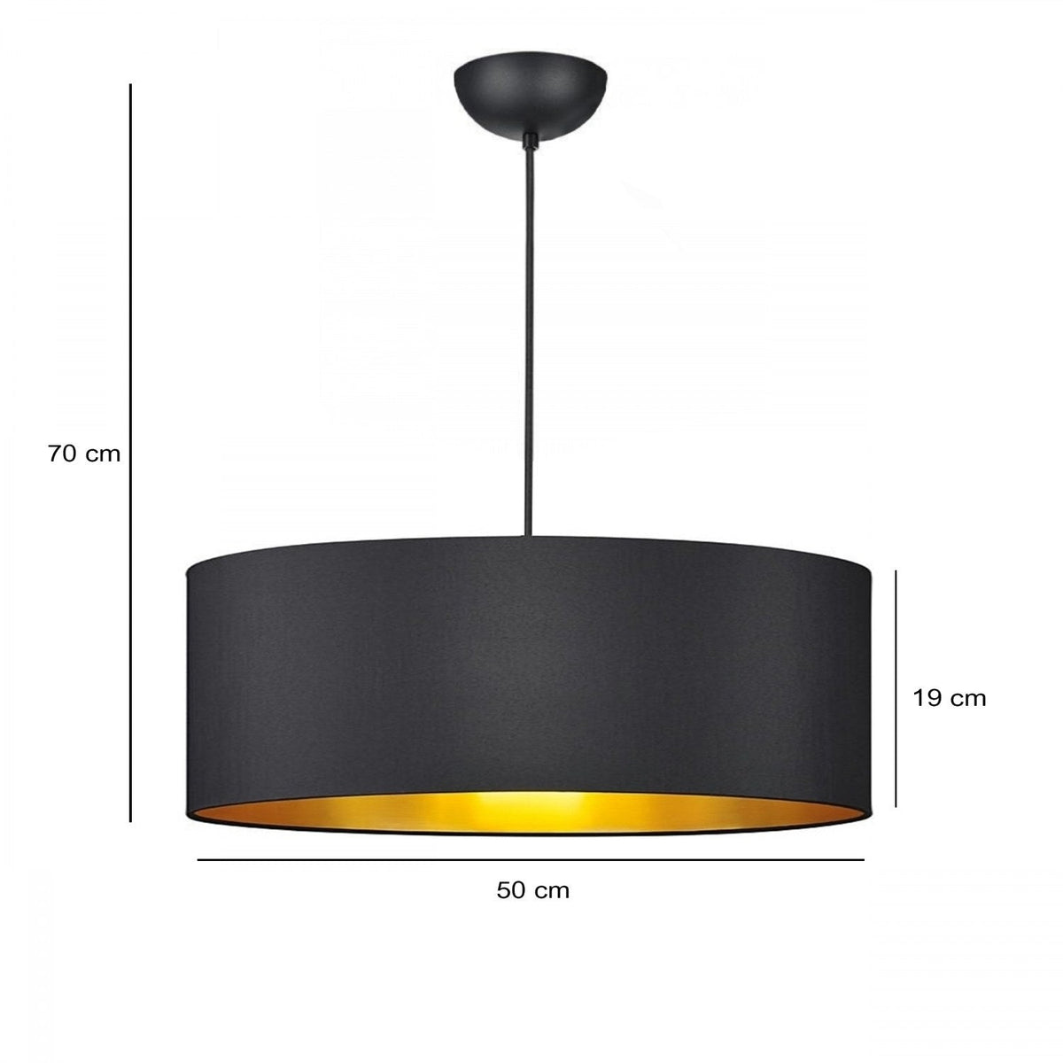 Candelabru, AYD-3533, Negru / Auriu