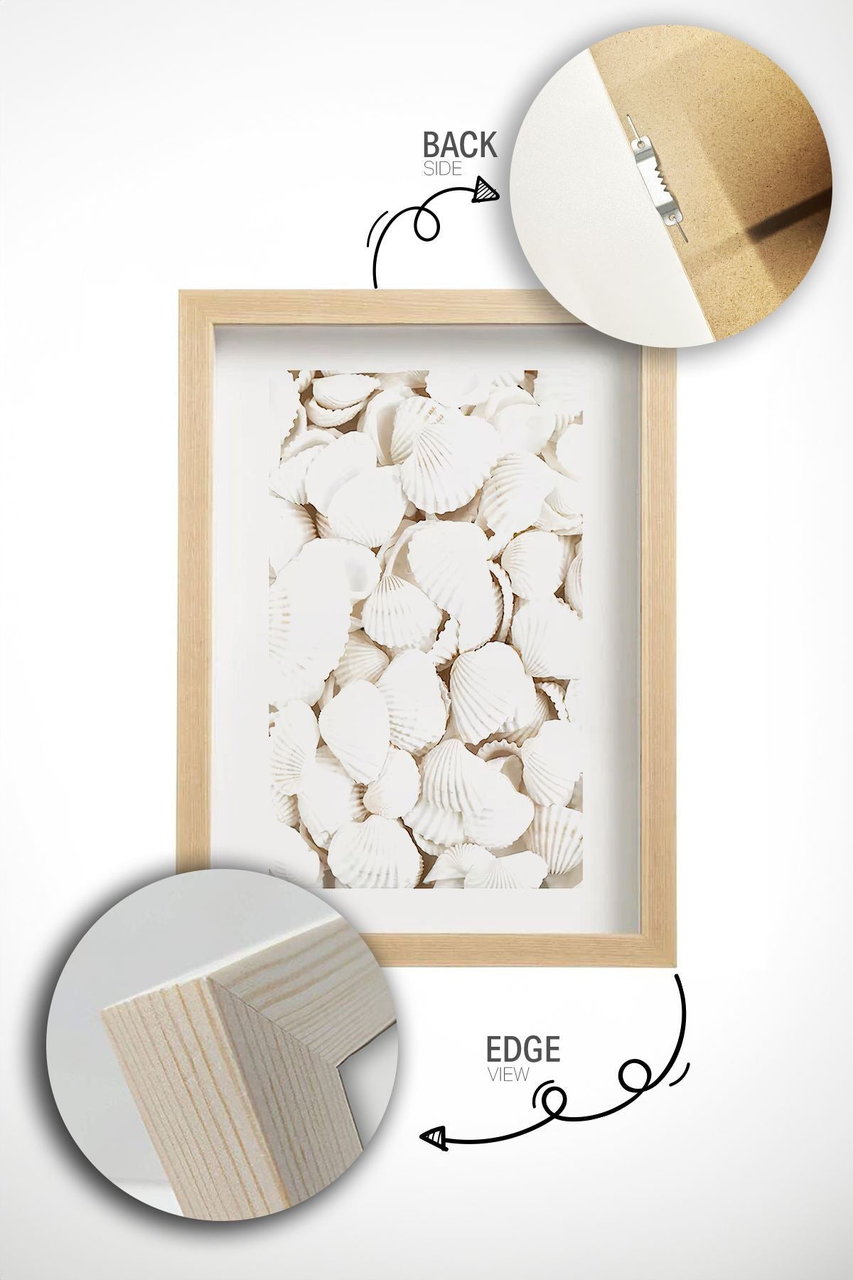 Tablou decorativ MDF cu ramă (6 piese), Artavessastko15, Multicolor