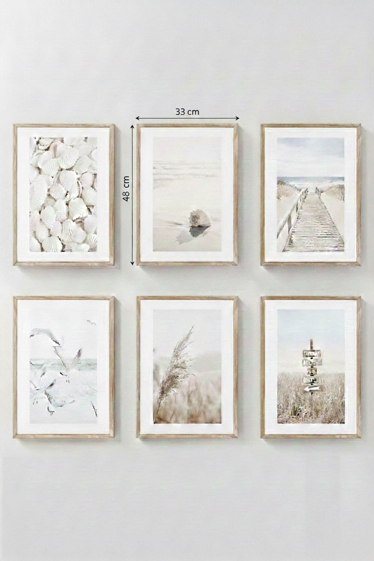 Tablou decorativ MDF cu ramă (6 piese), Artavessastko15, Multicolor